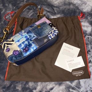 Coach Denim Patchwork Handbag